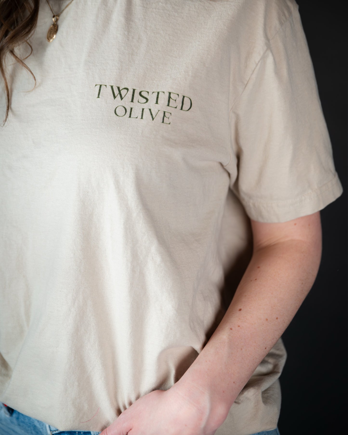 Twisted Tee - Sand